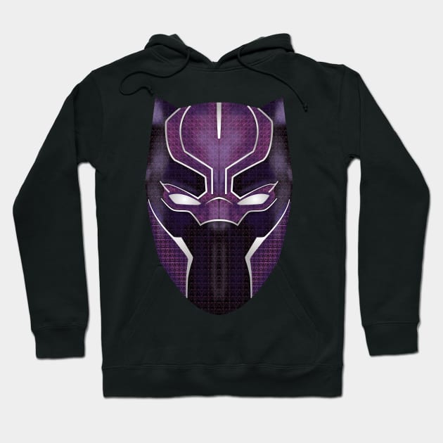 Black Panther Purple Tribal Design Wakanda Forever Black Panther Hoodie TeePublic